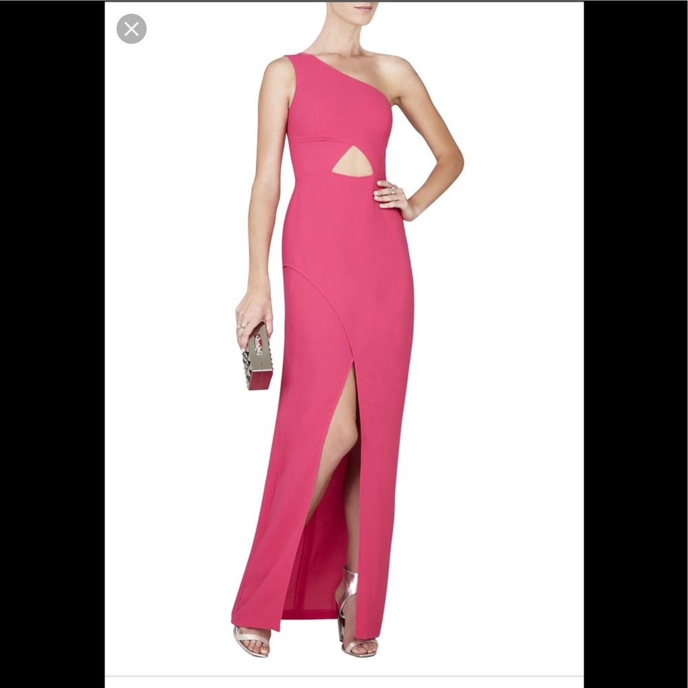 BCBG cut out gown